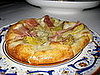 Proscuitto Pizzetta: Taleggio, though potent, is actually mild, deliciously creamy and pairs nicely with the salty proscuitto.