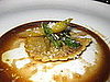 Mezzaluna Agrodolce: This thick cut pasta is stuffed with a rich mixture of cheese and lamb. 