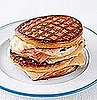 Grilled Ham and Cheese Waffle Sandwiches