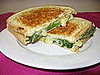 Grilled Cheese With Onion Jam, Talleggio, and Escarole