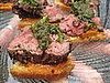 The Food: Beef Crostini
