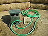 The hose where the wash buckets are filled. 
