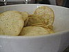 Crackers to cleanse the palate. 