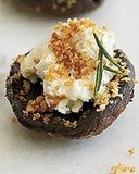 Goat Cheese–Stuffed Mushrooms with Bread Crumbs
