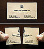 Business card from a divorce lawyer.