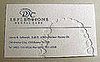 A dentist's business card. 