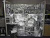 Foil covered office of the future.
