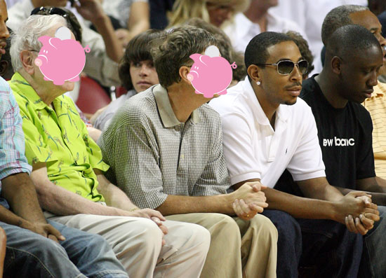 Guess Who? Sitting Courtside With Ludacris