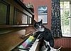 Tickling the ivories . . .