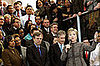 New Secretary of State Hillary Clinton gets big cheers during first day on the job.