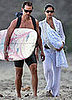 Levi McConaughey arrived in time to check out the waves.
