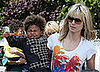 Heidi and her kids ran out to Bristol Farms to pick up some groceries.