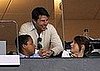 Tom Cruise took Connor and Isabella to see the LA soccer game. 