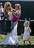 Denise Richards and Her Girls All Dolled Up