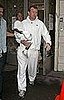 Guy and David Dressed in White