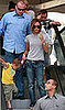 Victoria and Her Boys Ride the Escalator