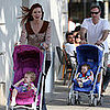 Marcia and Tom Take the Girls For a Stroll