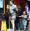 Famous Redhead Molly Ringwald and Her Tag-Along Daughter Mathilda Pick Up Starbucks