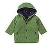 Green Hooded Rain Jacket $52