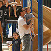 Marky Mark and Son Michael Keep Their Chins Up