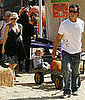 The Stefani-Rossdales Chug Along at the Pumpkin Patch