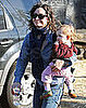 Sara Gilbert Hoists Her Wee One to the Pumpkin Patch