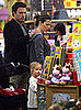 Papa Ben Eases Mama Jen While Violet Checks Out the Scene