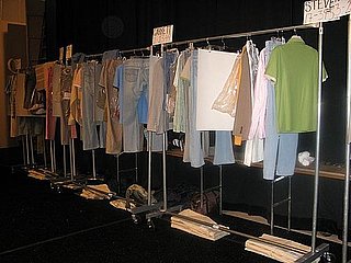 Backstage at Perry Ellis
