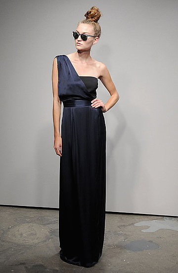 Jenni Kayne Spring 2009 Runway: Photo 21 of 31 | Coutorture : jenni kayne black charmeuse one shoulder
