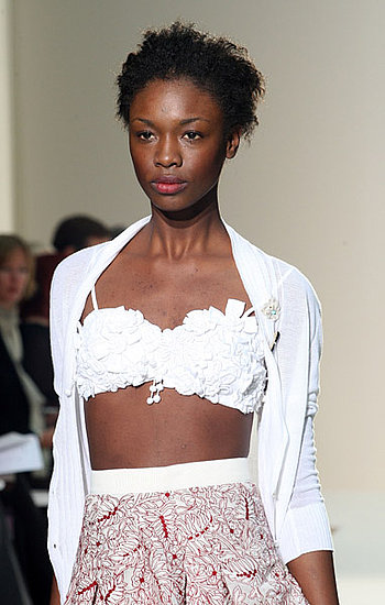 London Fashion Week: Nicole Farhi Spring Summer 2009 | Spring 2009, runway, gallery | Coutorture :  spring 2009 white bustier lace london