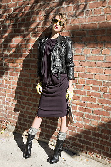Vintage Carrera Sunglasses from Rock It Retro, Vintage Leather Motorcycle Jacket from Village Style, Vintage Earrings from Marma