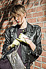 Vintage Carrera Sunglasses from Rock It Retro, Vintage Leather Motorcycle Jacket from Village Style, Dress by Shelly Steffee, Vi