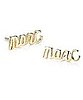 Marc by Marc Jacobs Script Earrings $38, eLuxury