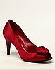 Flora Satin Rosette Pump $39.99, Ann Taylor Loft