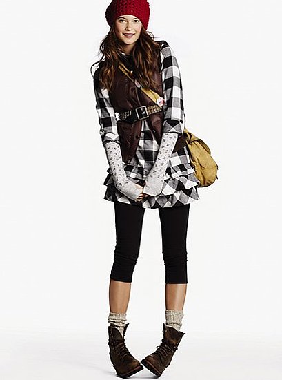 Flannel Ruffle Dress $44.50, Victoria's Secret