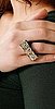 Fauz Bow Glitter Ring, Was $48, Now $33.60