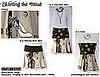 Bringing Up Dolly (Sample - Coffee and Cream) Created from 2 vintage t-shirts and hand-painted as shown.