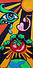 Pomme d' Amour: 24"W x 48"H. Acrylic on plywood.