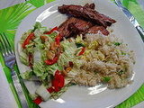 Dinner Challenge #5 - Grilled Asian Flank Steak with Sweet Slaw