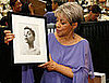Checking a picture of her younger self out at the Ruby Dee Style Celebration in June, 2008.