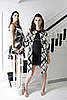 Wiggy Shift Dress ($188), Bethany Coat ($240), Hadley Suiting Dress ($265)