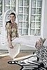 Cathy Off the Shoulder Top ($138), Mia Camisole ($58), Veronica Cigarette Pant ($98)