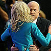 McCain Cuddles His Lady in Blue