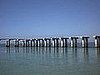 Pelicans on Pier ruins in Boca Grande. 