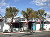 A little bistro where you can park your bike and go in for a cold one. 