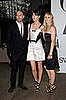 Michael and Nicole Colovos of Helmut Lang, with Irina Lazareanu in their design.