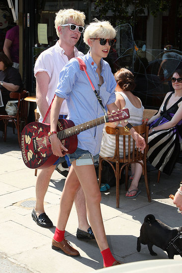 Nick Grimshaw and Agyness Deyn.