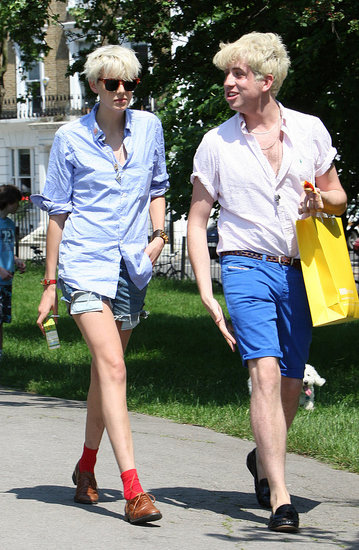 Agyness Deyn and Nick Grimshaw