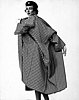 Dorian Leigh, Trigere coat, 1950.