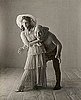 Dorian Leigh with Maurice Tillet, photograph by Irving Penn, 1946.